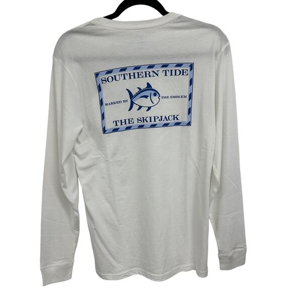 NWT Men's Southern Tide White Long Sleeve Tee Size XS - Picture 1 of 4